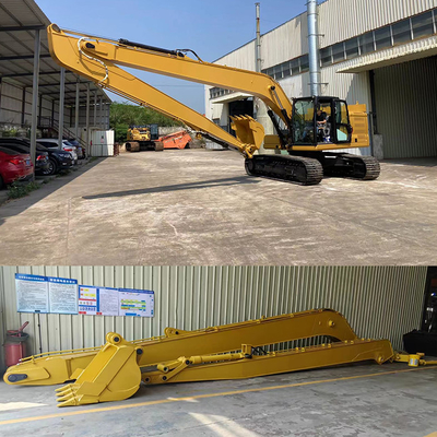 애벌레 Cat320D 롱붐 암 부착, 버킷과 실린더와 18M 긴 도달거리 붐