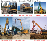 OEM acceptable Earthmoving machinery parts timber pile driving boom and stick for excavator