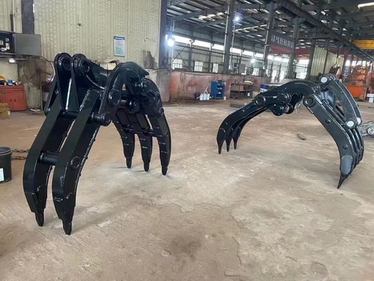 굴삭기,  Jcb 라이베르 지스러기 금속 잡기를 위한 CE 마모방지 기계적 잡기