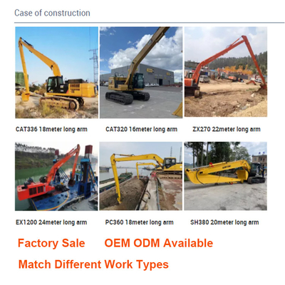 굴착기 CAT 긴 팔 18 22 Zoomlion Hitachi Komatsu 모충을 위한 30 미터