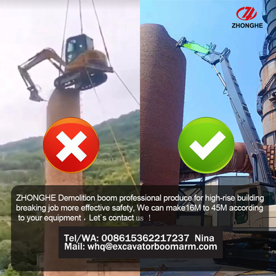 ZX330 CAT349 SY500을 위한 공장 즉시 인도 굴삭기 높은 범위 파괴 호황