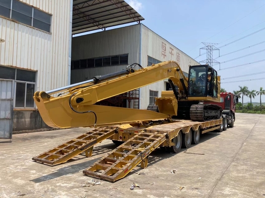 애벌레 Cat320D 롱붐 암 부착, 버킷과 실린더와 18M 긴 도달거리 붐