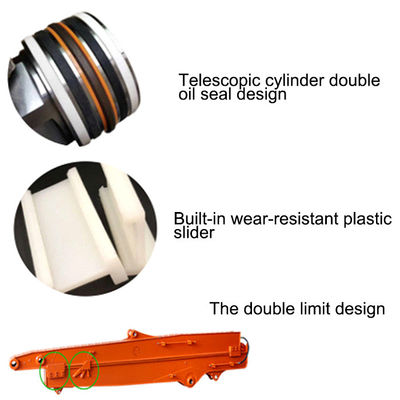고강도 0.1CBM 발굴기 슬라이딩 팔 히타치 코마쓰 카토 고양이 발굴기 망원경 팔 망원경 붐 발굴기 붐 팔 발굴기 장거리 팔 장거리 붐