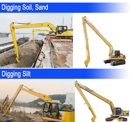 Q355B Cat Long Reach Excavator Booms 6~60톤의 발굴기용