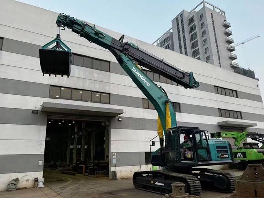 발굴기 세 섹션 철거 팔 현대 R225 사용자 정의 25T-45T 초고층 건물 철거 프로젝트 Q355B
