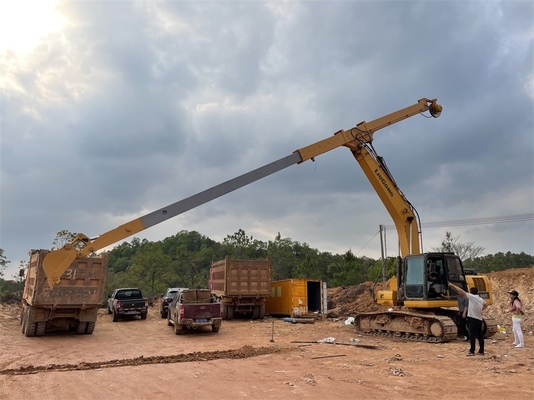 CAT320D를 위한 굴삭기 텔레스코픽 암 14M 육안으로 보이지 않는 디퍼 암 굴삭기 긴 도달거리