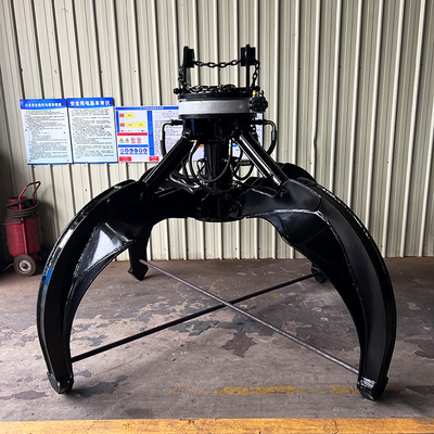 굴삭기 돌 잡기 Q355B NM400 Hardox500을 회전시키는 오렌지 껍질