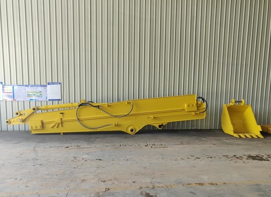 버킷과 코마츠 PC350을 위한 20-27ton 굴삭기 12m 슬라이딩 암 고능률