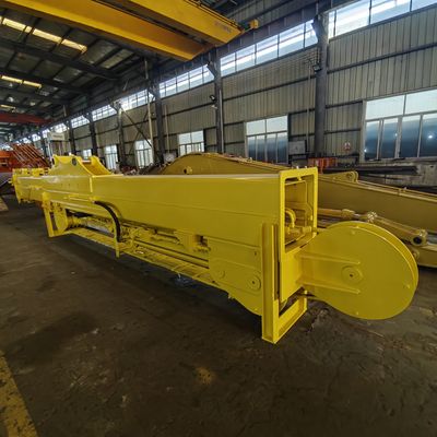 SH370 굴삭기용 3단 텔레스코픽 암 굴삭기 롱 리치 붐 및 암 연장 롱 리치 붐 암